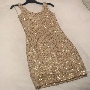 ✨Gold✨ Forever 21 sequin dress